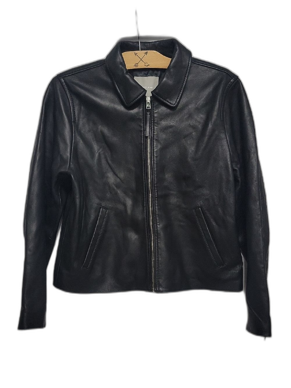 Everlane Black Modern Leather Jacket XL